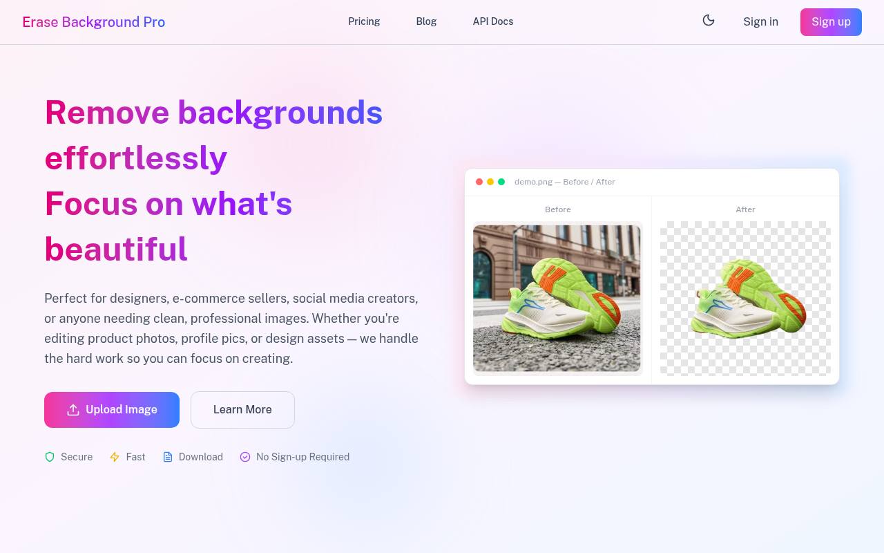 Erase Background Pro 截图 1