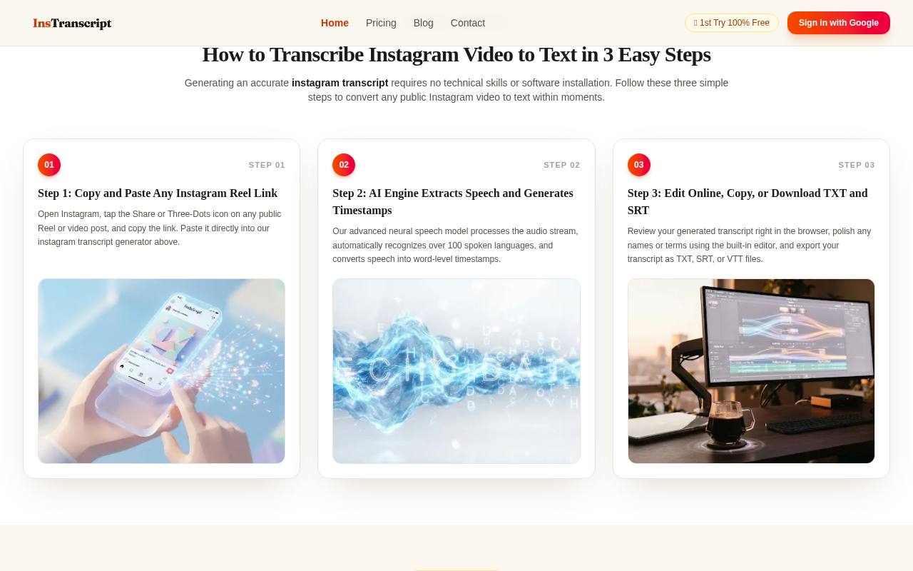 Instagram Transcript 截图 2
