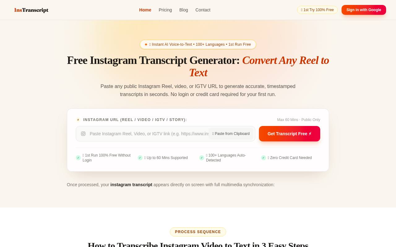 Instagram Transcript 截图 1