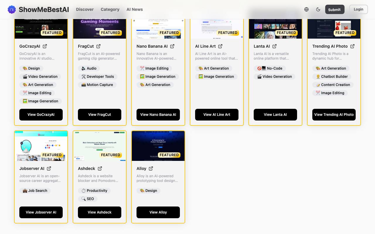 ShowMeBestAI 截图 4