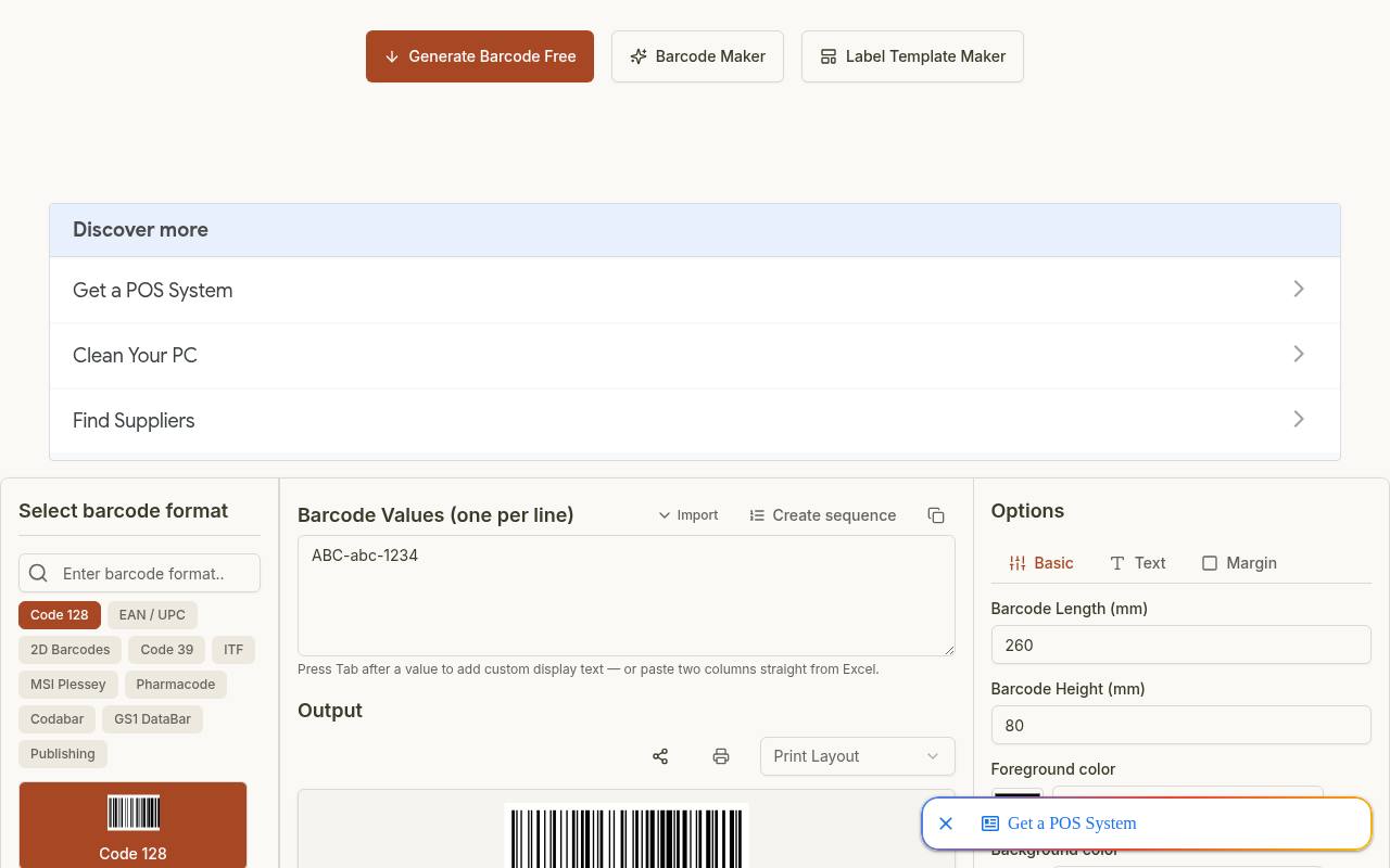 barcodegen.net 截图 2