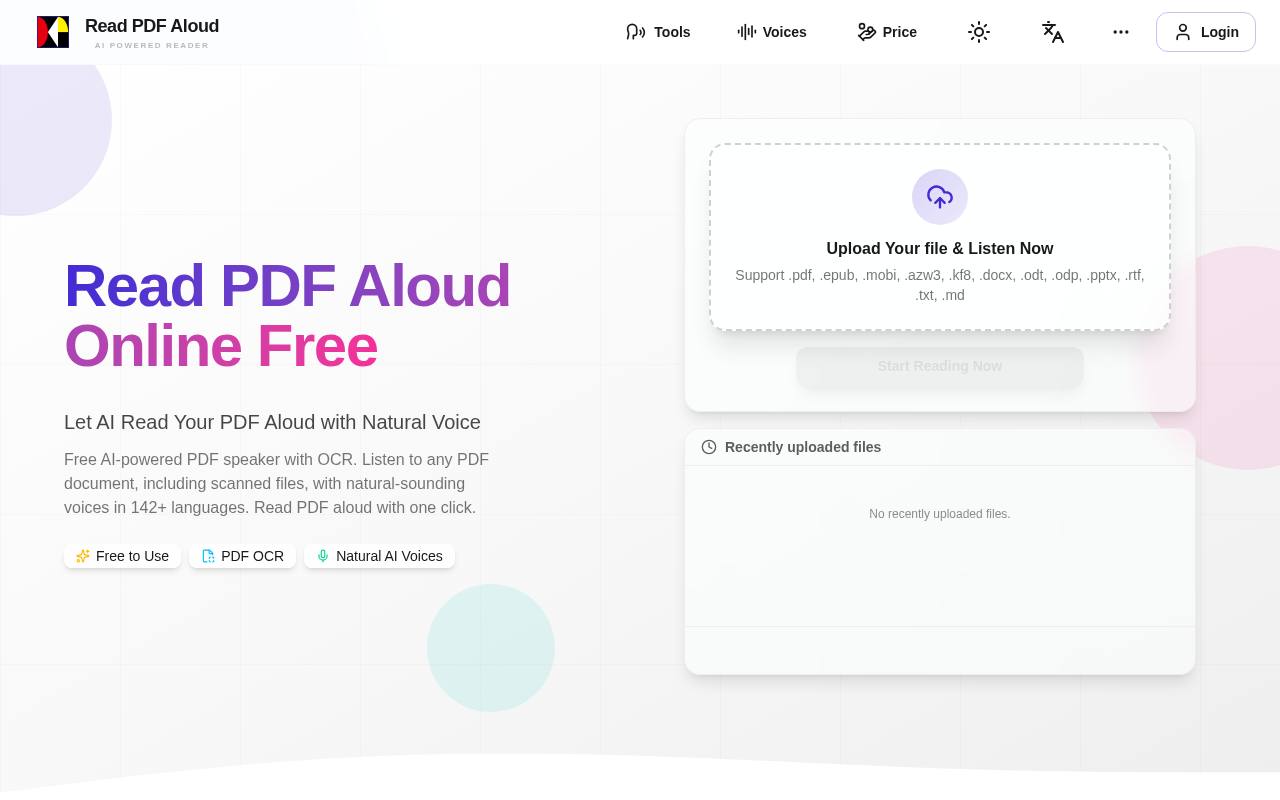 Read PDF Aloud 截图 1
