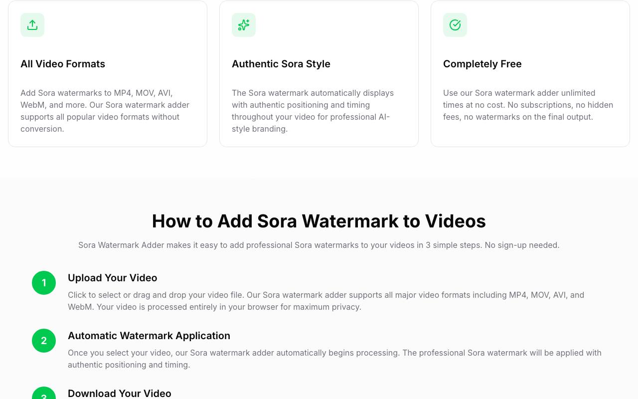 Sora Watermark Adder 截图 4