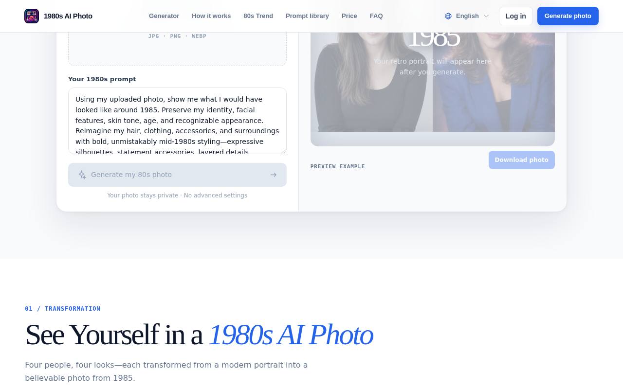 1980s AI Photo 截图 2