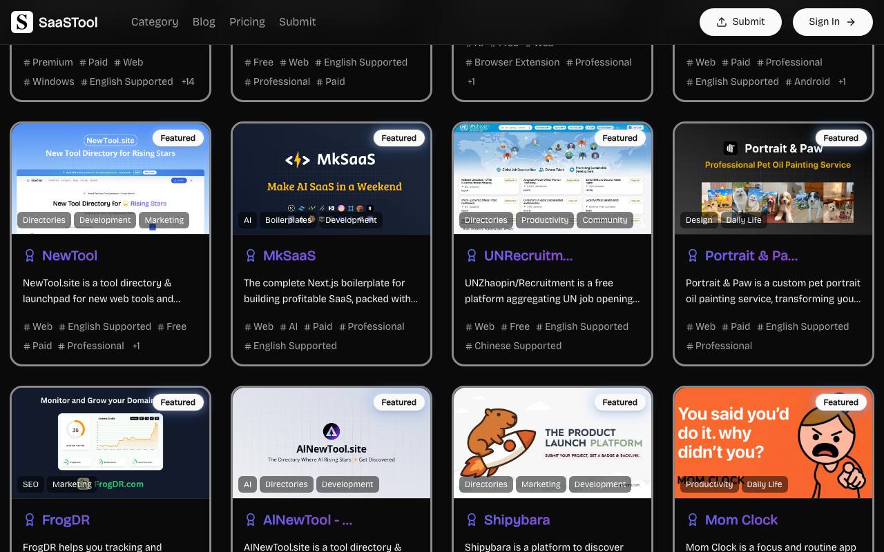 SaaSTool.site 截图 4