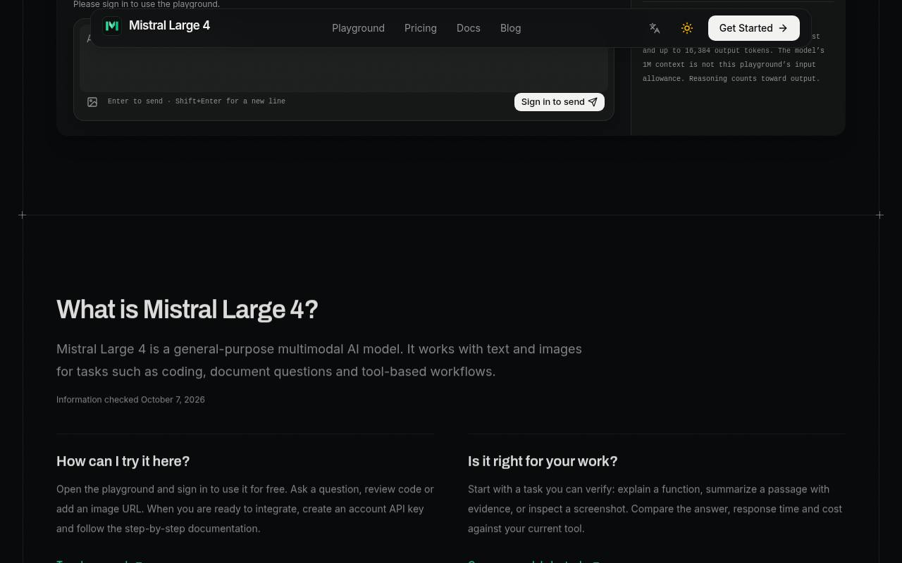 Mistral Large 4 截图 3