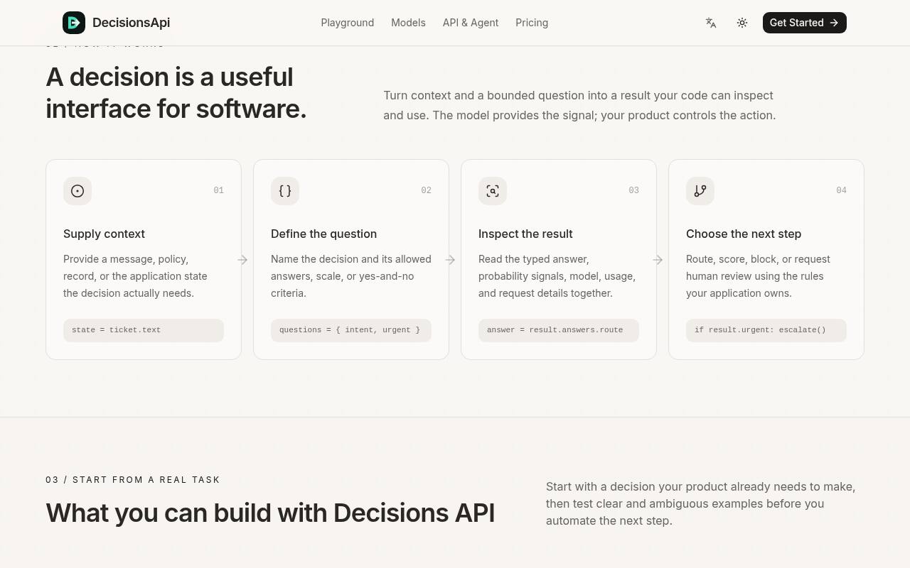 Decisions API 截图 4