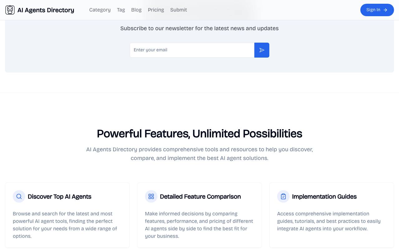AI Agents Directory 截图 4