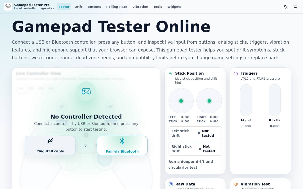 Gamepad Tester Pro 截图 1