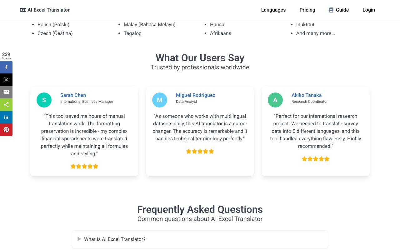 AI Excel Translator 截图 4