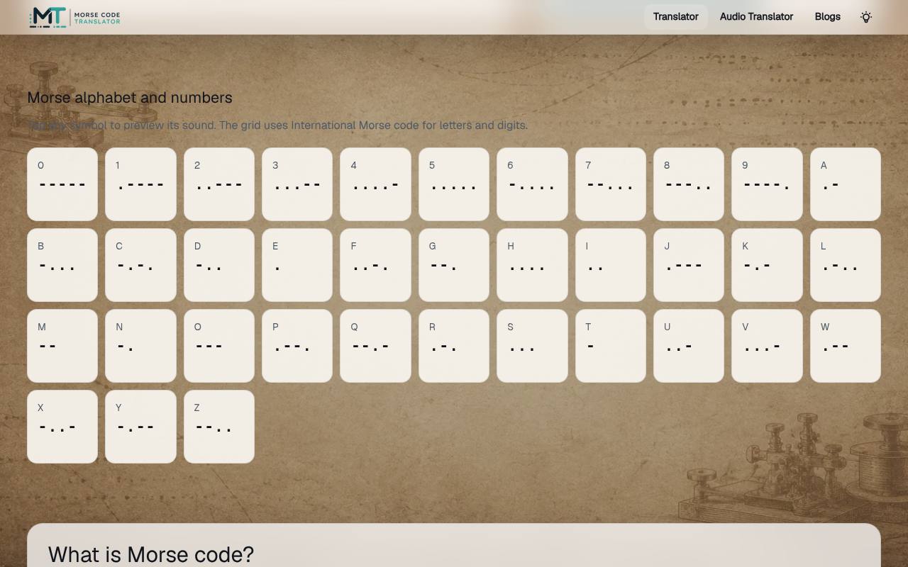 Morse Code Translator 截图 2