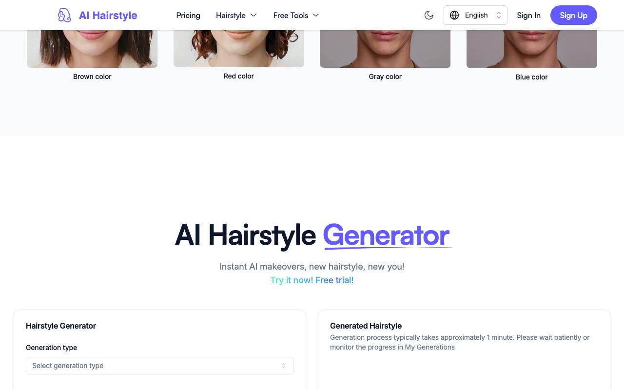 AI Hairstyle 截图 4