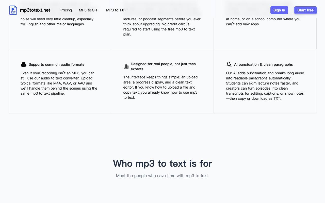 MP3 to Text, TXT & SRT Converter 截图 4