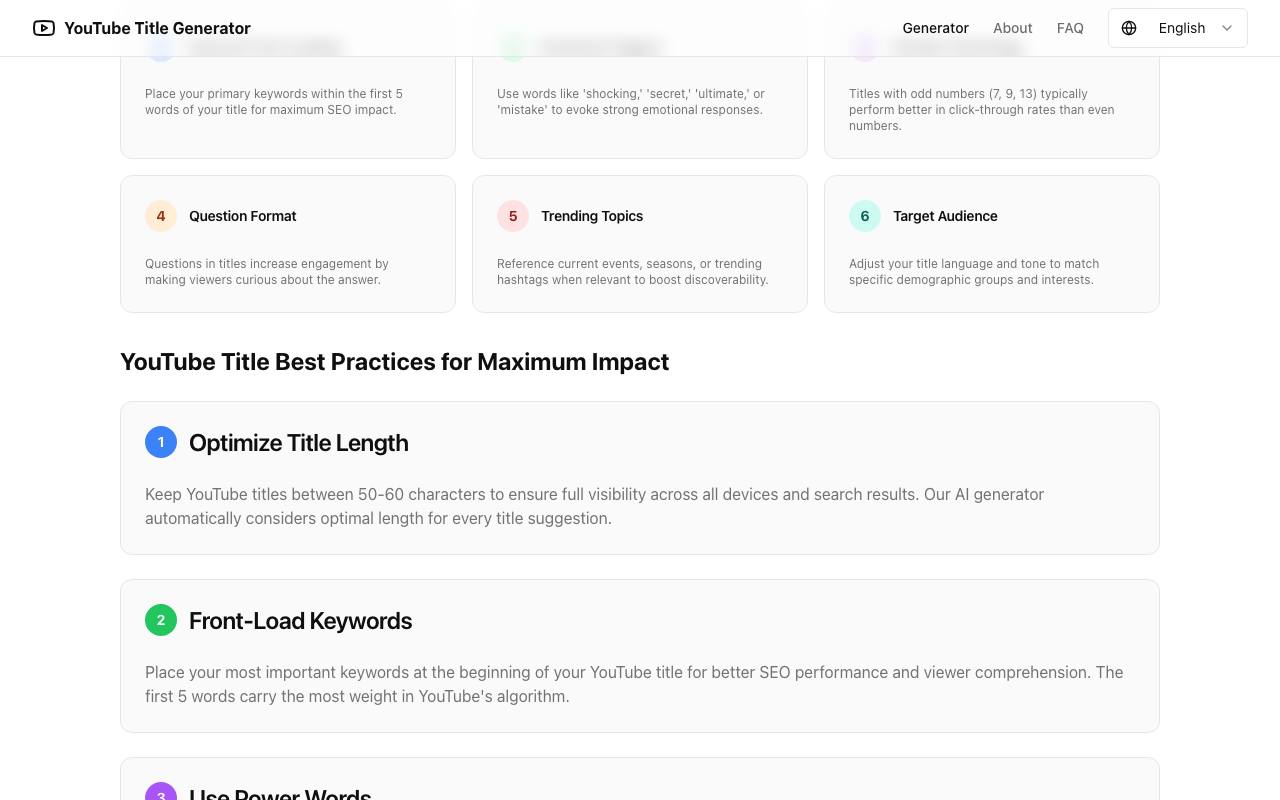 YouTubeTitles 截图 4