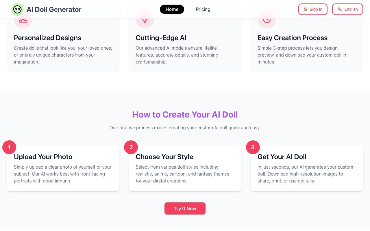 AI Doll Generator 截图 4