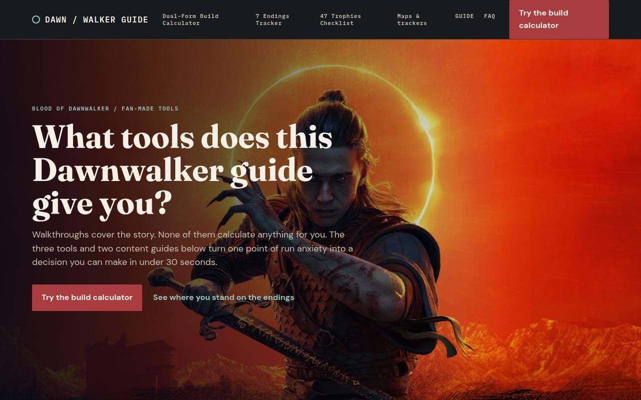 Blood of Dawnwalker Tools 截图 1