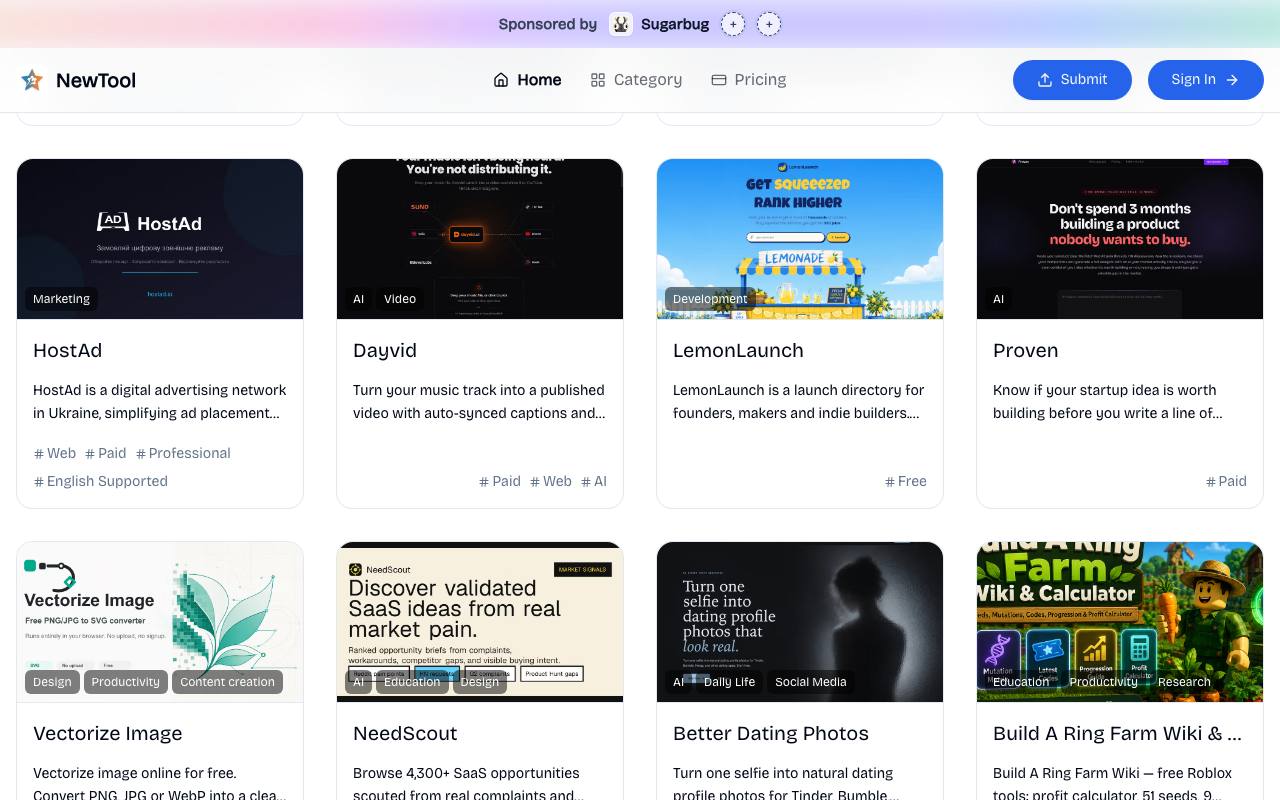 NewTool.site 截图 4