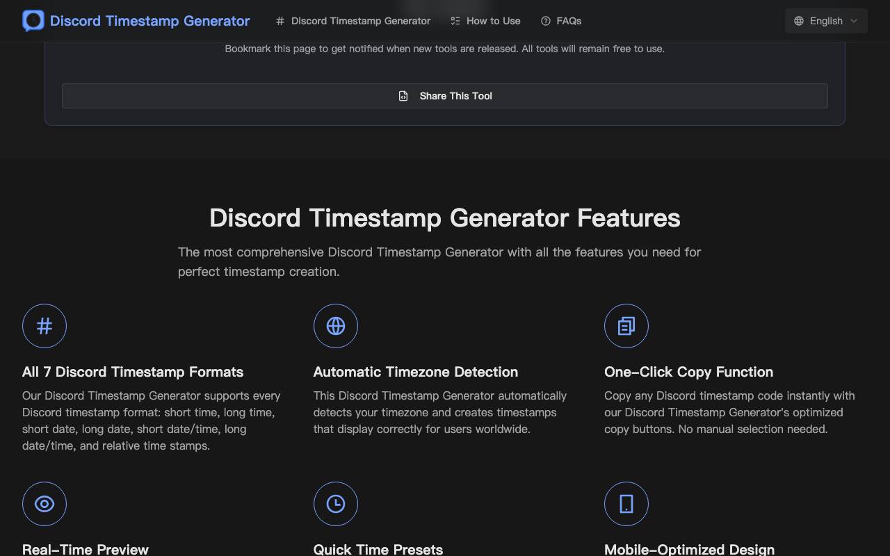 Discord Timestamp Generator 截图 4
