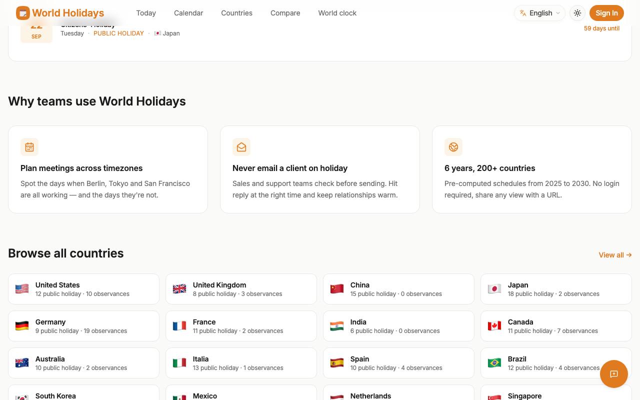 World Holidays 截图 4