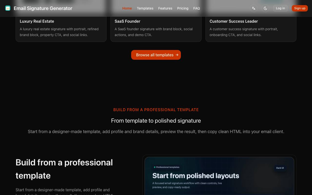 email signature generator 截图 4