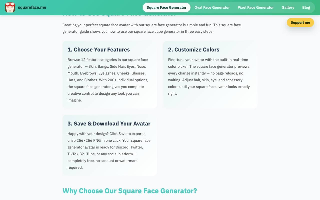 Square Face Generator 截图 4
