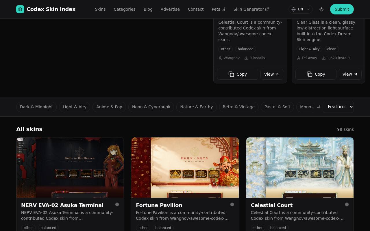 Awesome Codex Skin 截图 2