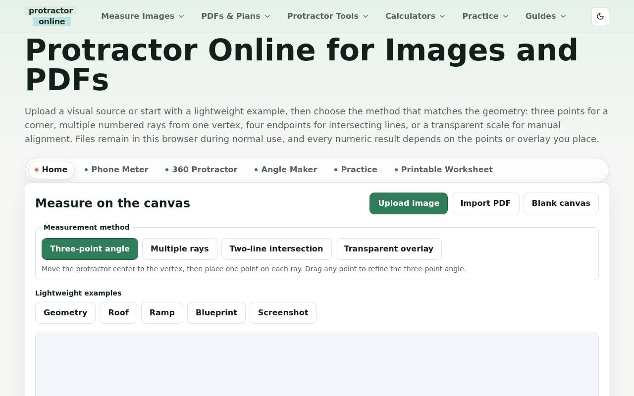 Online Protractor 截图 1
