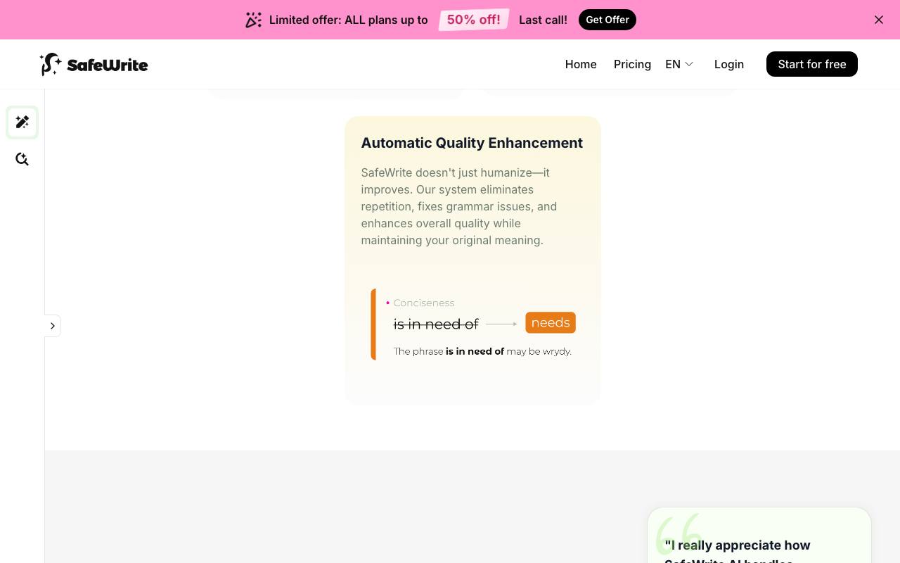 SafeWrite AI 截图 4