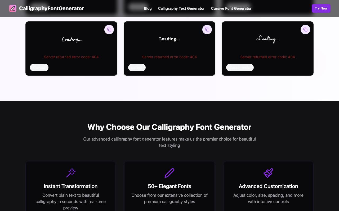 Calligraphy Font Generator 截图 4
